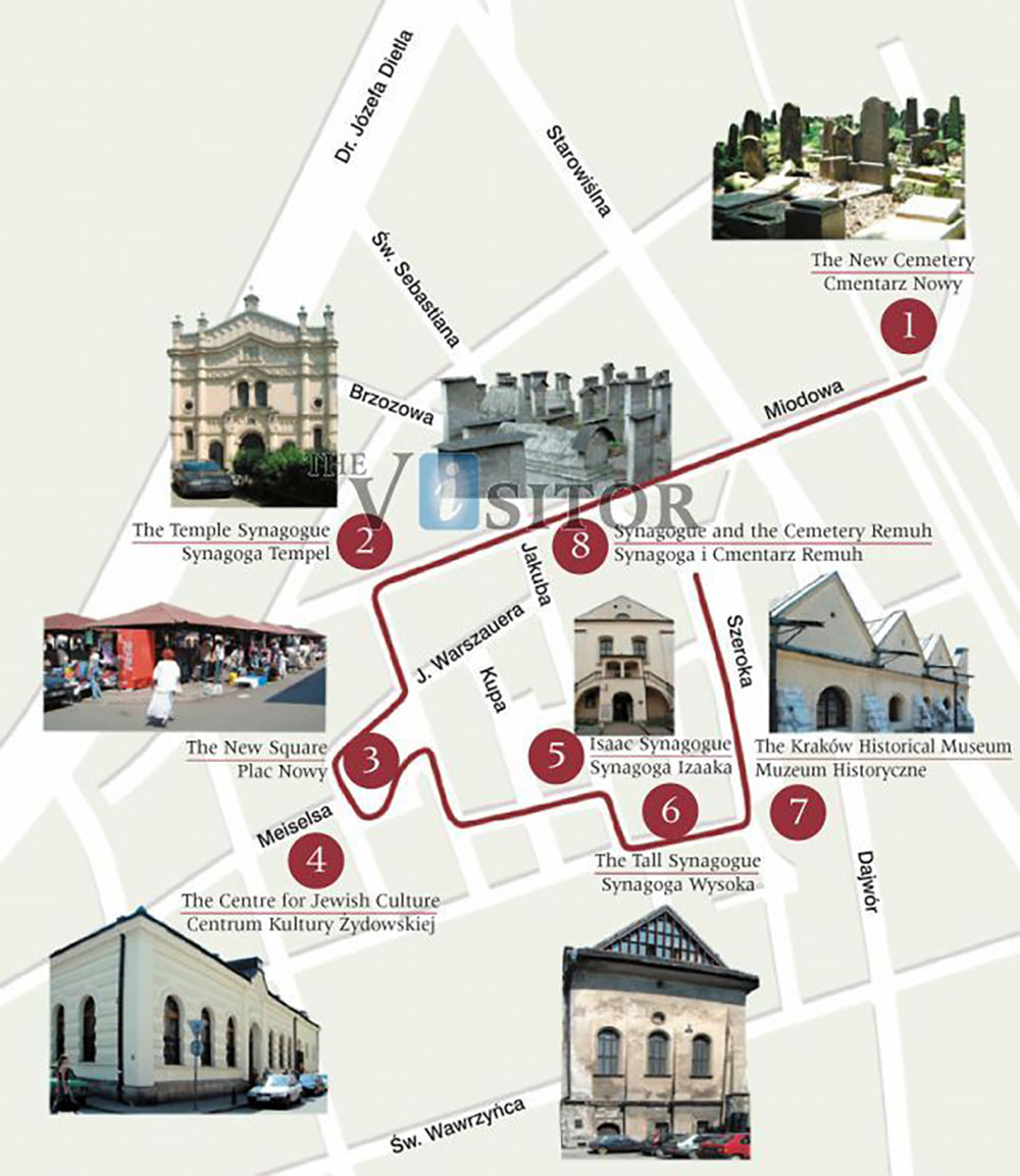 kazimierz_krakow-walking-route-map